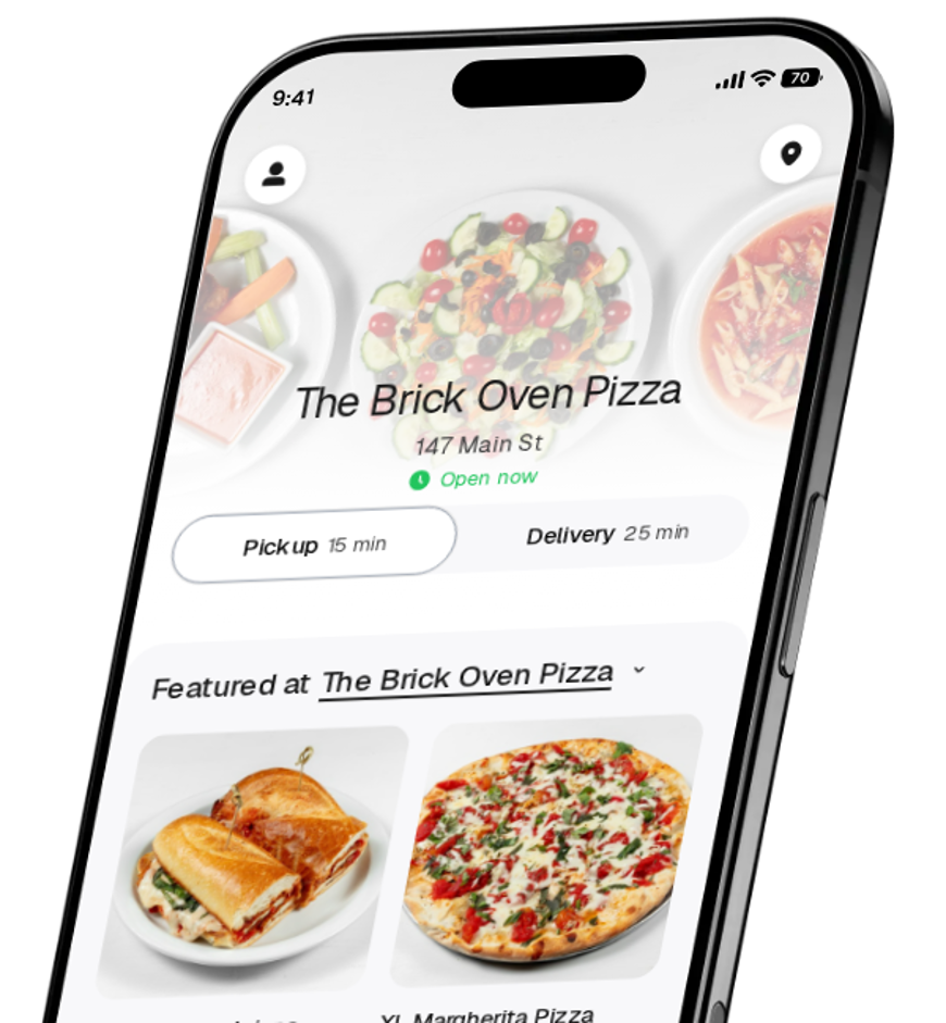 The Brick Oven Pizza app preview
